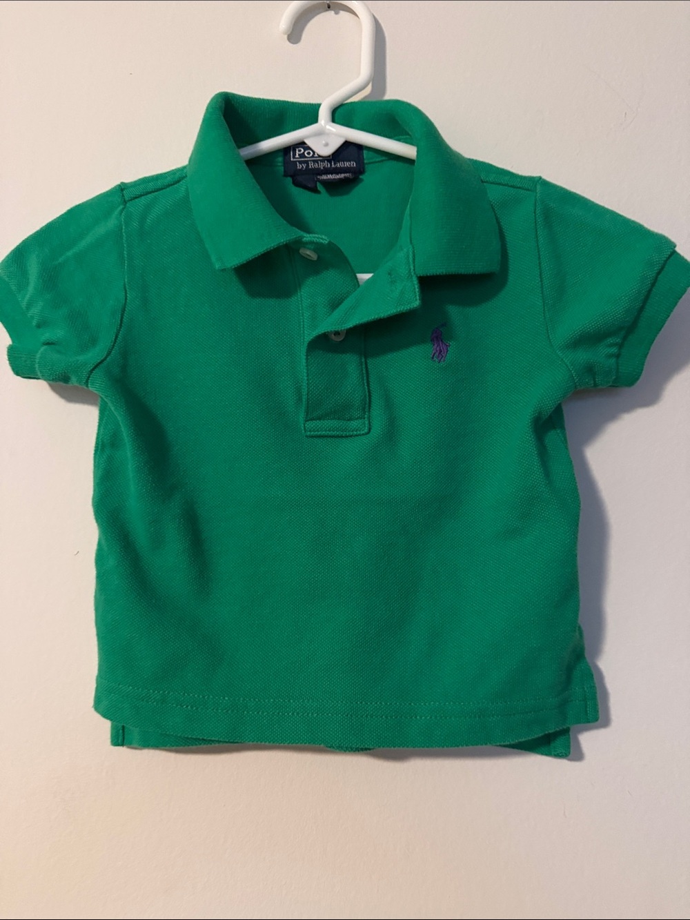 Polo by Ralph Lauren Toddler Green Polo with Purple Pony